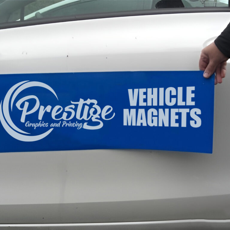 PRESTIGE GRAPHICS - VEHICLE MAGNETS MOCKUP